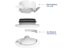 Vent-Axia Uniflexplus Airblocker voor  RV ventiel (RVB blokkering) - wit
